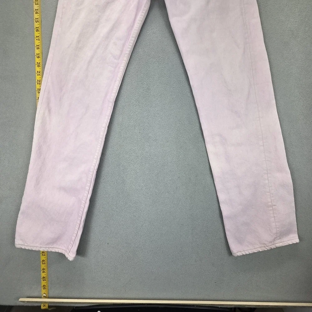 VTG Levis 501 Jeans Mens Pink Wash Dyed‎ Straight Button Fly USA Fits 27x32